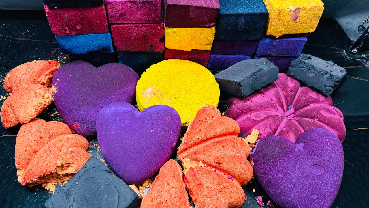 Variety Chalk ASMR Crush | Oddly Satisfying ASMR 