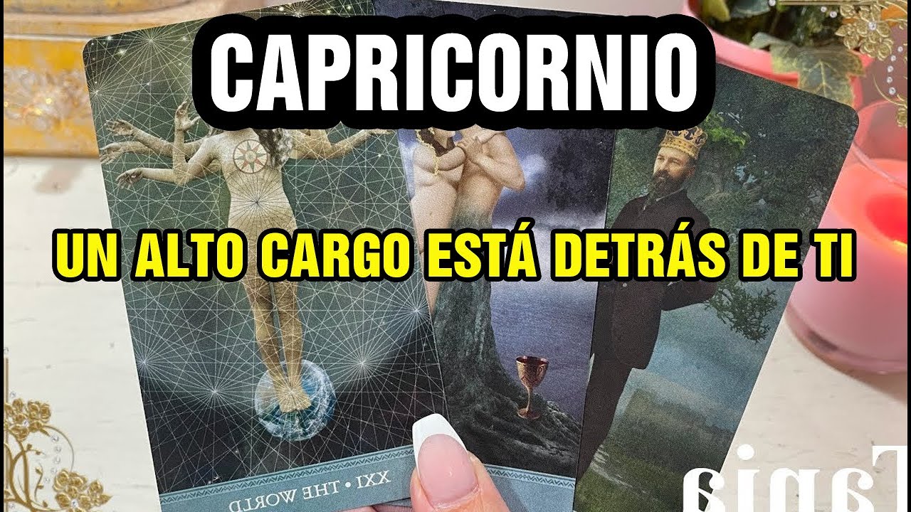 CAPRICORNIO 😨 ¡TEN CUIDADO⚠️ UN ALTO FUNCIONARIO LEGAL TE ESTÁ INVESTIGANDO...