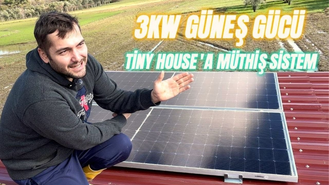 Tiny House, Bağ Evi ve Konteyner için 3Kw Güneş Enerji Sistemi