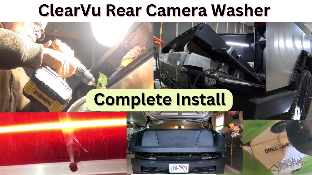 ClearVu Rear Camera Washer Install on the Foundation Series Cybertruck | Full Step-by-Step
