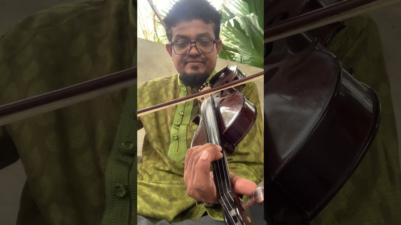 Learn the Technique of Indian Violin -  02  Lesson l Meend l Sinhala lessons l මීන්ඩ් ආභ්‍යස