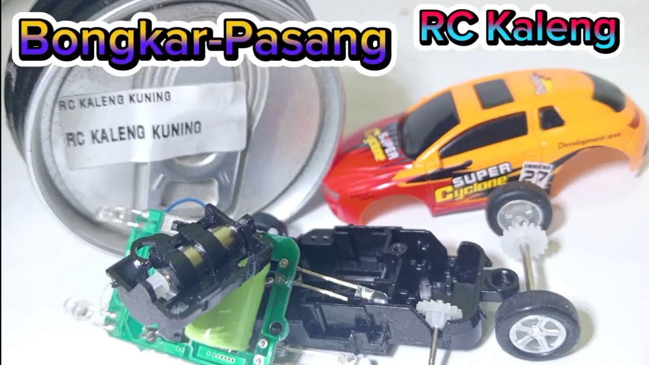 Bongkar Pasang Mobil Mini RC Kaleng Mainan Remote Seperti Apa Komponen Bagian Dalamnya