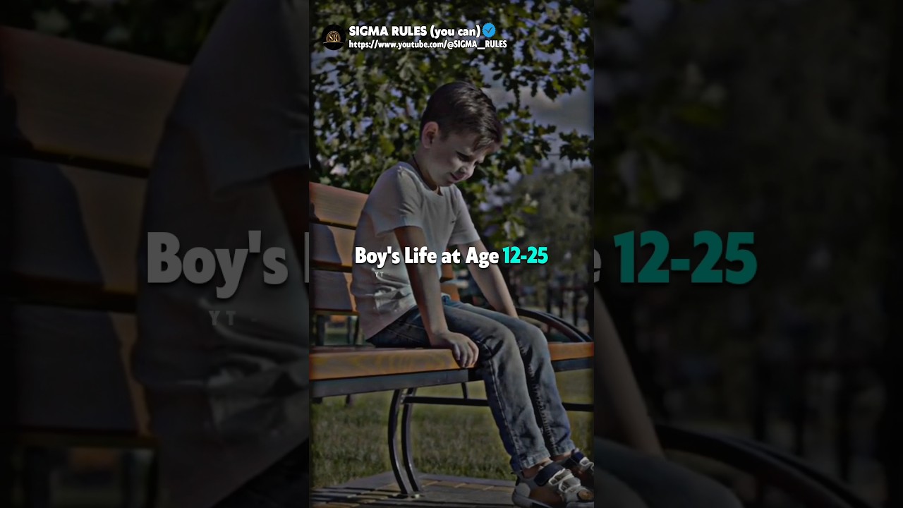 sigma🔥~Boy's Life at Age 12-25 #motivation #attitude #shorts