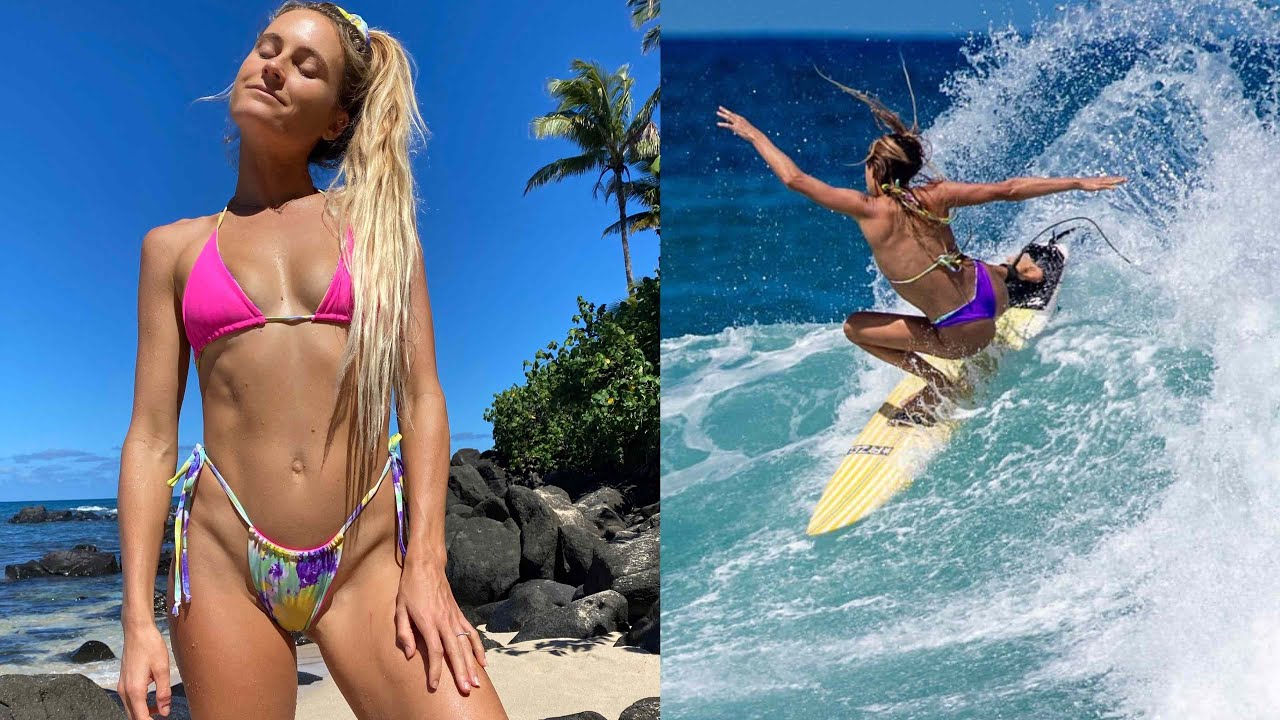 Bikini Try On | MOANA BIKINI COLLAB| Alana and Jack surf the North Shore |