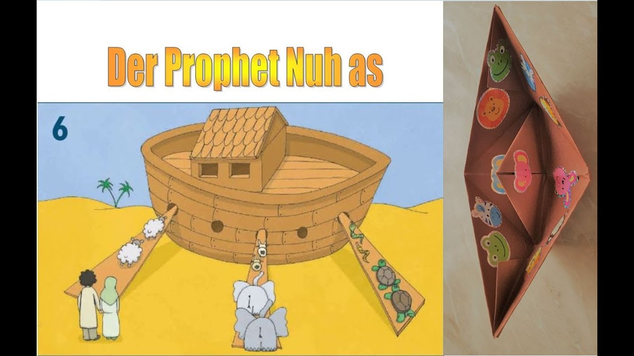 Der Prophet Nuh as Die Geschichte von Nuh as Das Schiff von Noah  Die Arche von Noah Bastelanleitung