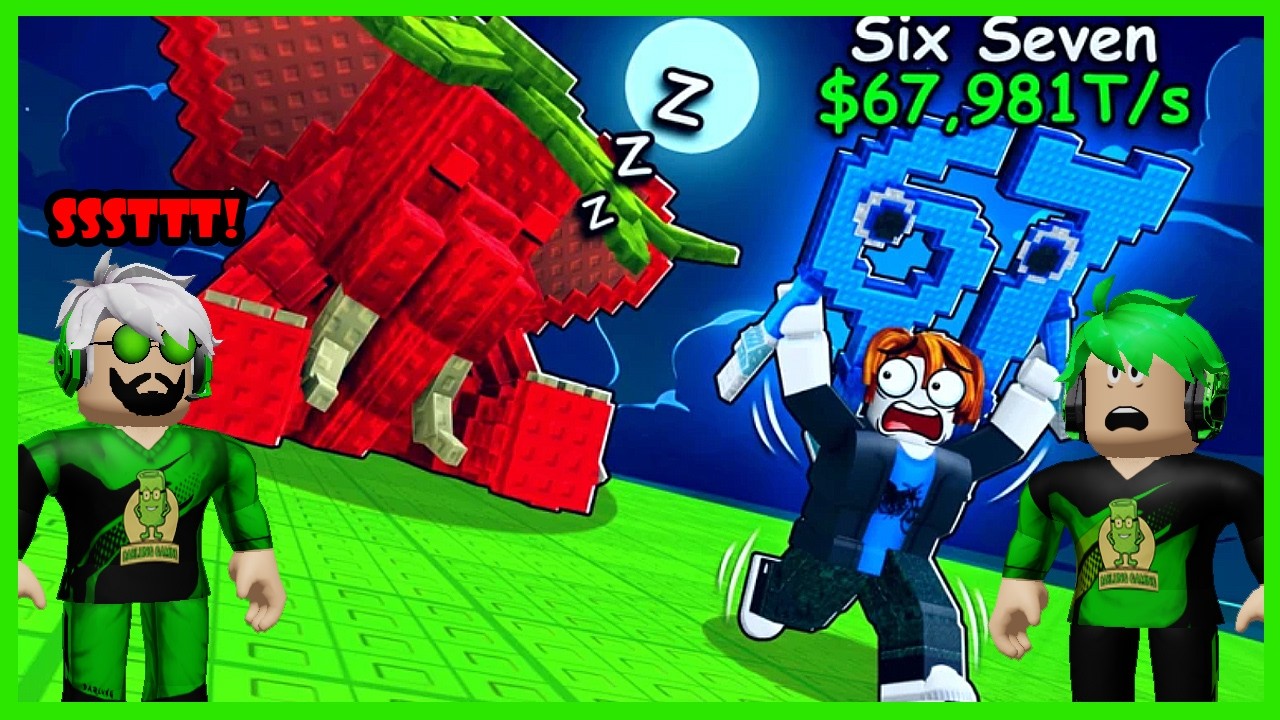 Darlung & Wak Darlung Beranikan Diri Mencuri Brainrot Dari Penjaga Galak Saat Malam Hari Di Roblox