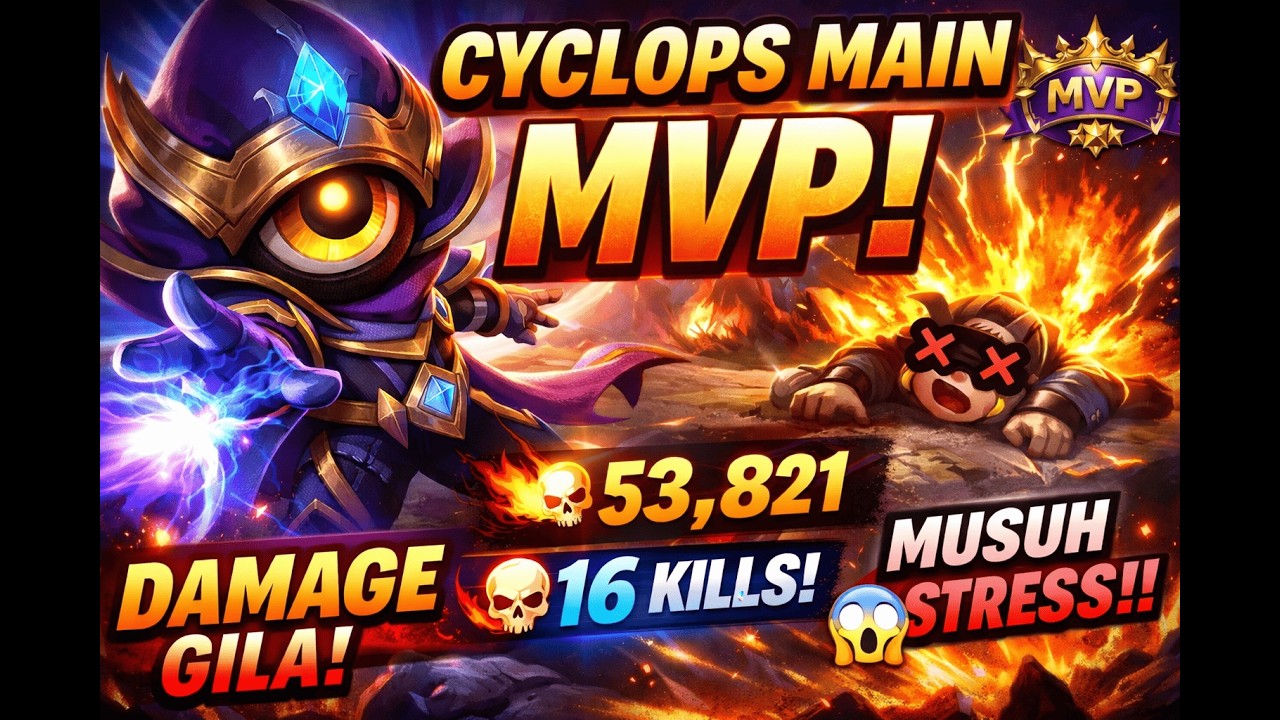 CYCLOPS MAIN MVP! DAMAGE NYA BIKIN MUSUH STRESS 😱🔥