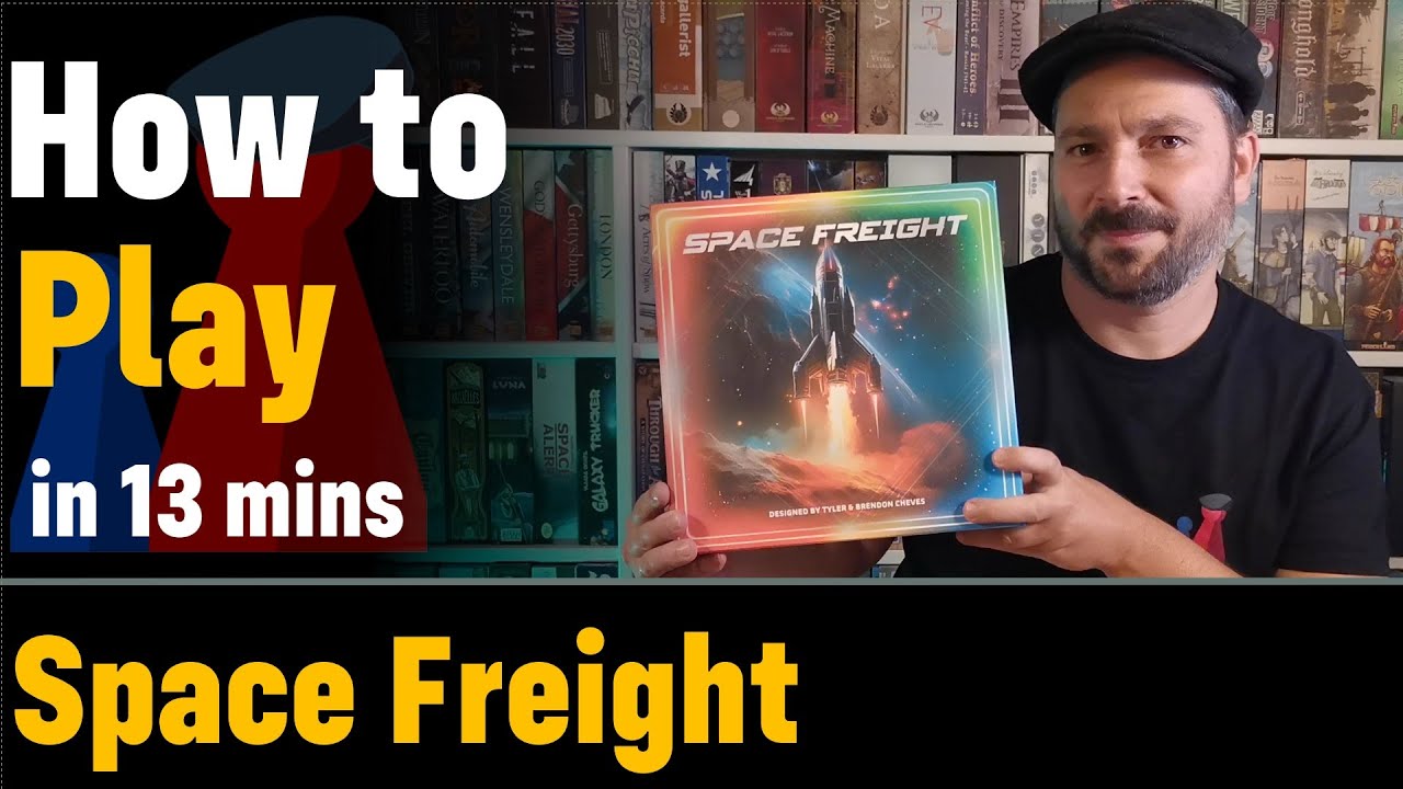 How to play Space Freight - Full teach + Visuals - Peaky Boardgamer