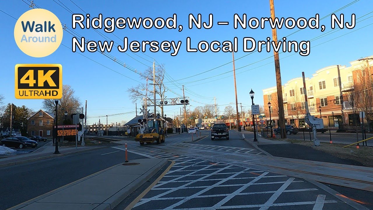 【4K60】 Driving - New Jersey Local Driving from Ridgewood, NJ to Norwood, NJ