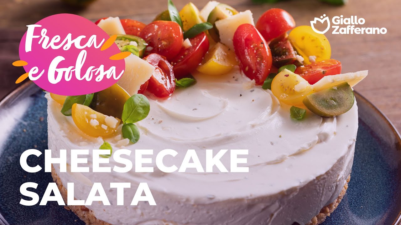 CHEESECAKE SALATA 💚🍅 CREMOSA e COLORATA😎