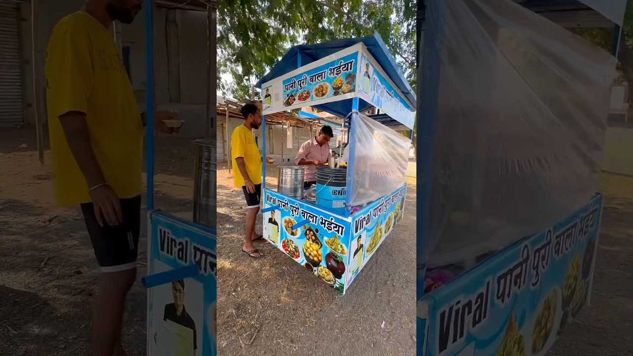 Aaj maine khilaya 10 ki 10 Panipuri 🤗 #minivlog #shortvideo #vlog