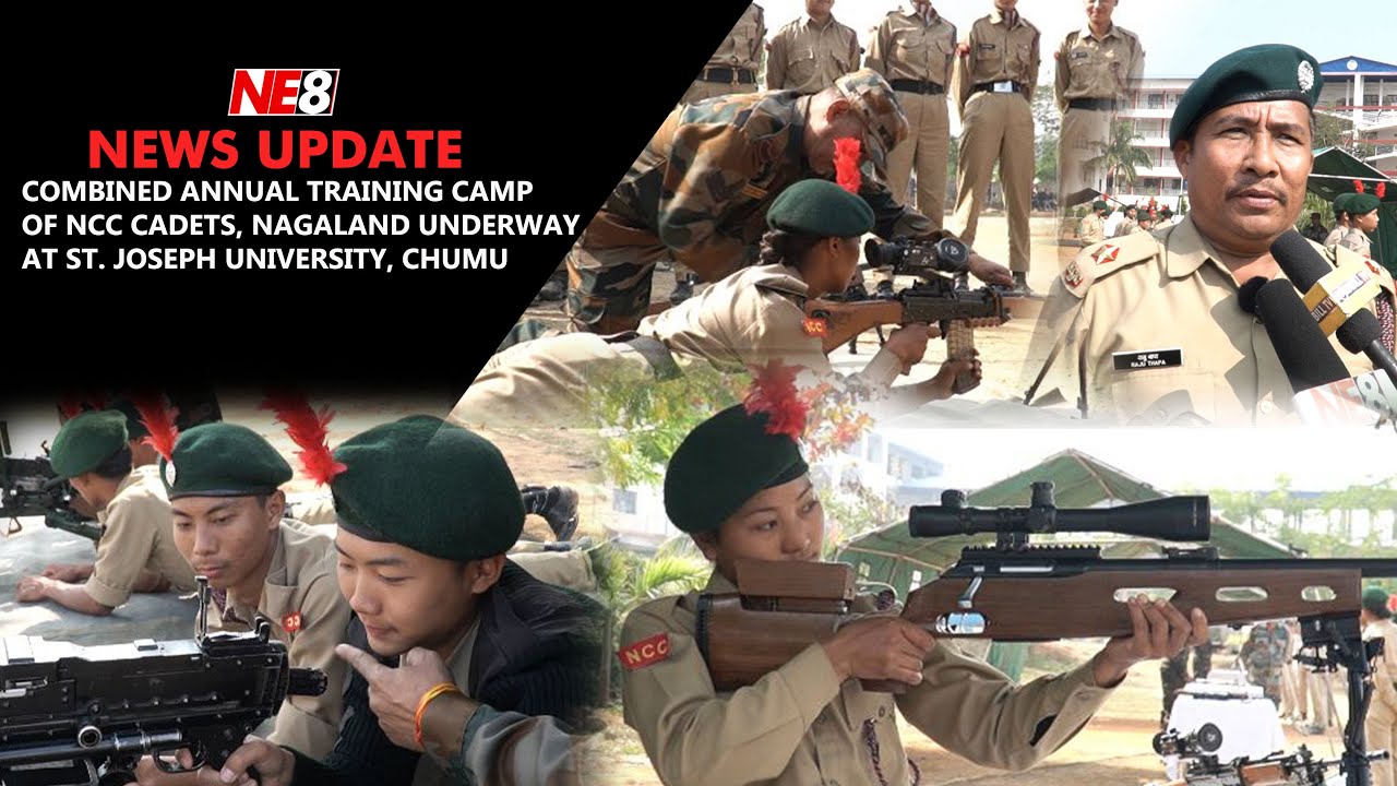 Combined Annual Training Camp of NCC Cadets, Nagaland underway at St. Joseph University, Chumu