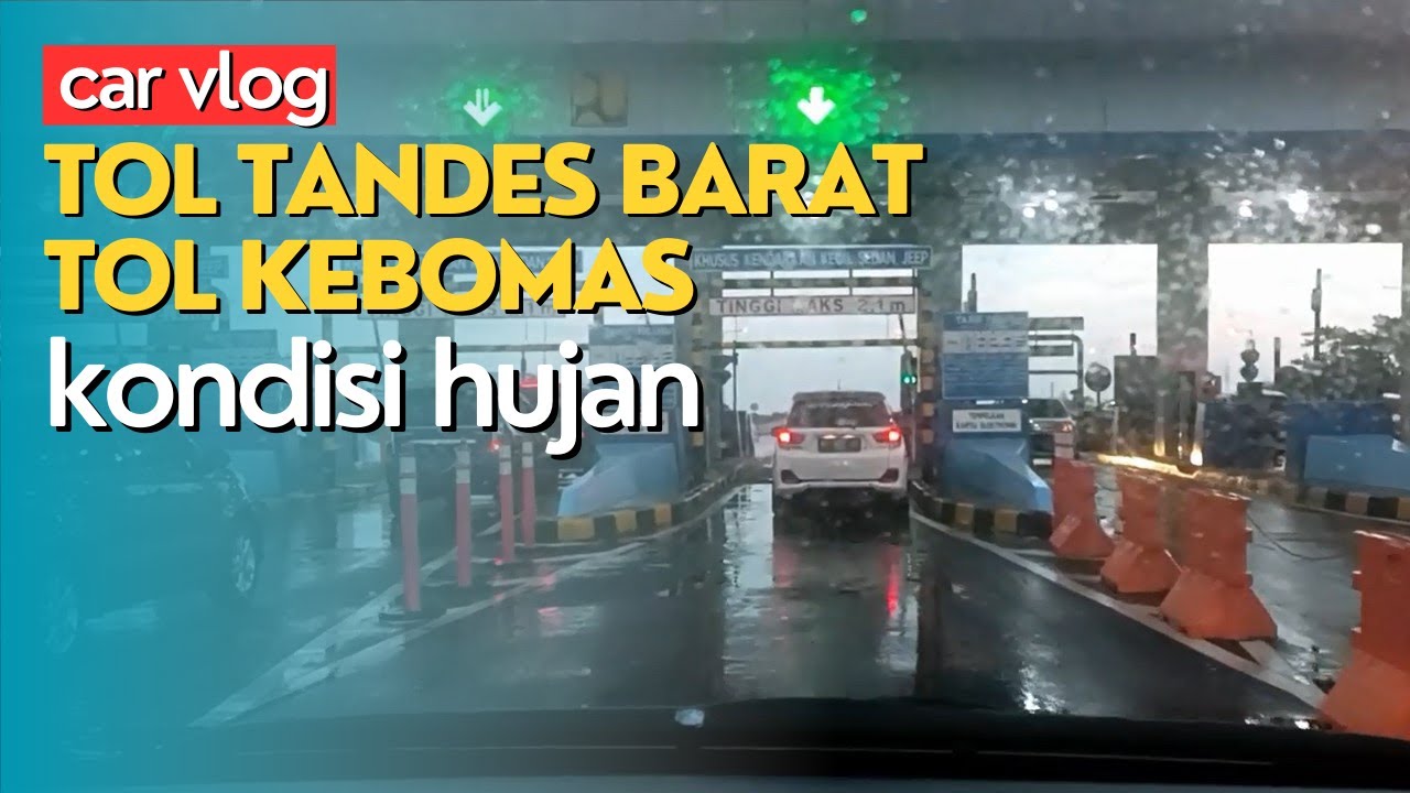 Car Vlog || Perjalanan Dari Tol Tandes Barat Ke Tol Kebomas Kondisi Hujan Sore Hari