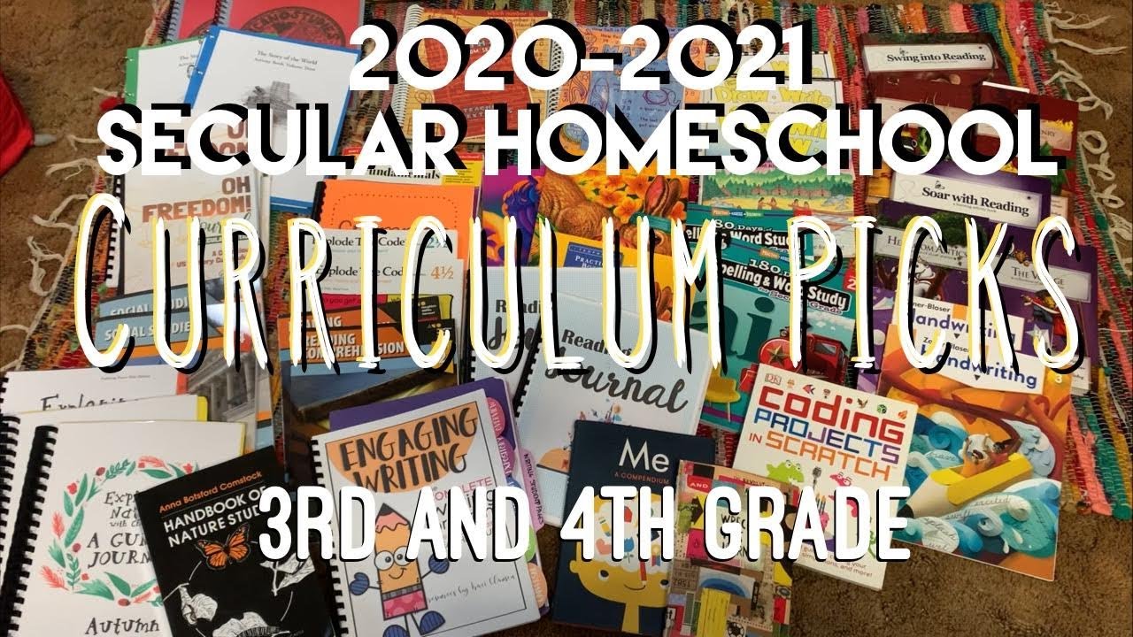 SECULAR HOMESCHOOL CURRICULUM PICKS 2020-2021 3RD AND 4TH GRADE