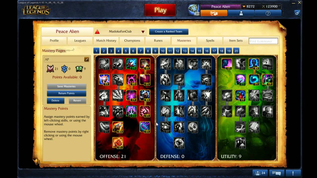 Ahri Runes/Masteries S4