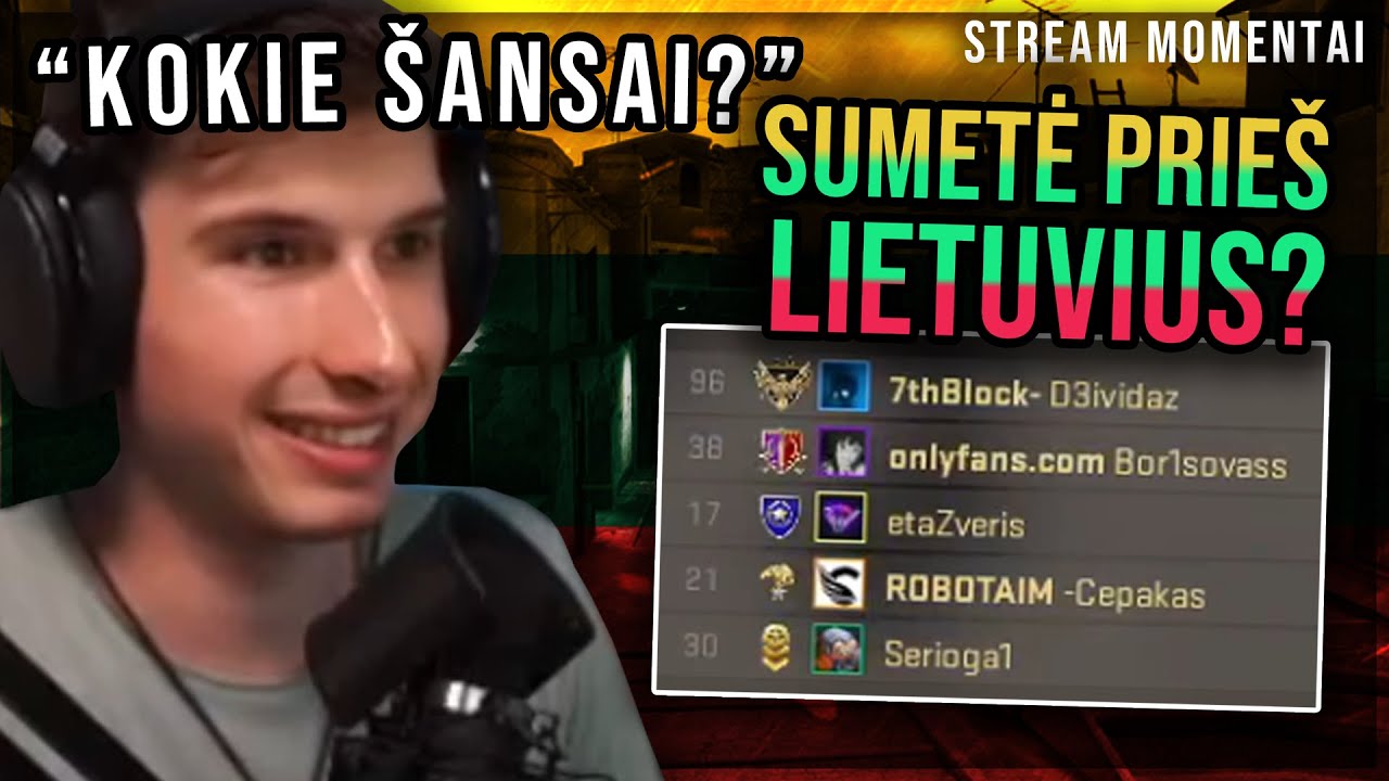 SPHEX VS. PILNĄ LIETUVIŲ KOMANDĄ (Stream Snipe?!) [Stream Momentai]