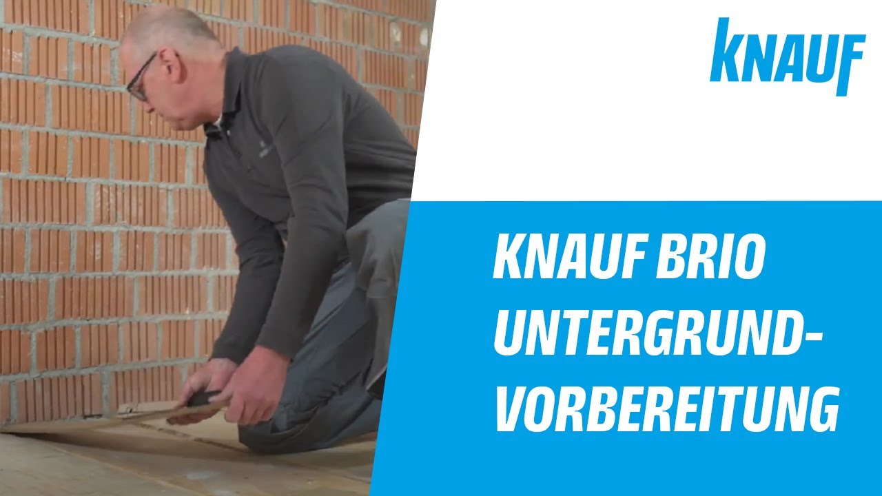 Knauf Brio – Untergrundvorbereitung Fertigteilestrich mit Schall- und Brandschutz 02