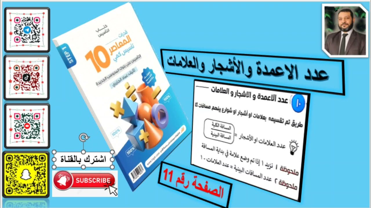 شرح المعاصر 10. عدد الاعمده والاشجار والعلامات. قدرات كمي
