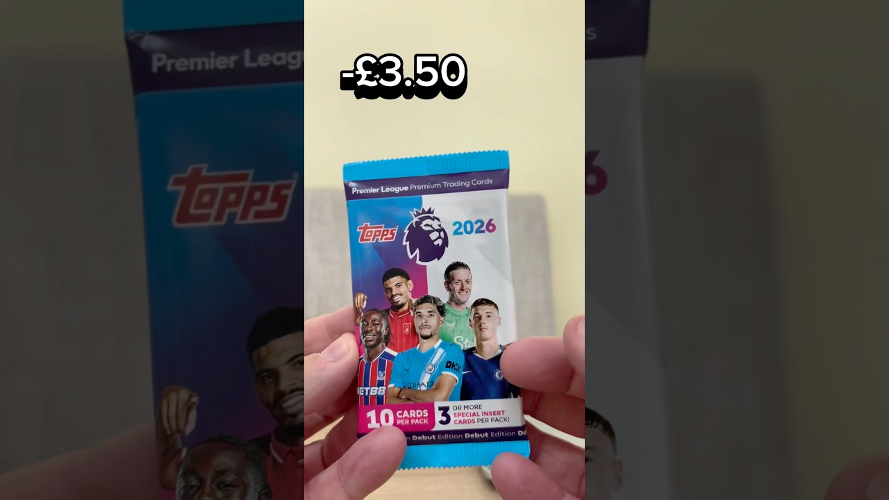 NUMBERED PULL! Topps Premier League Cards 2026 Unopening Pack Break #toppsfinest #topps Collectors