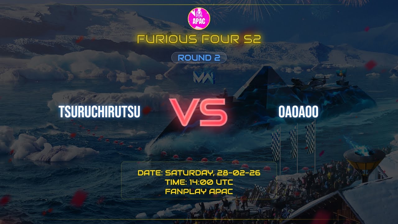 || TSURUCHIRUTSU VS 0A0A00 || FURIOUS FOUR S2 R2 MATCH 2 || FNP APAC||
