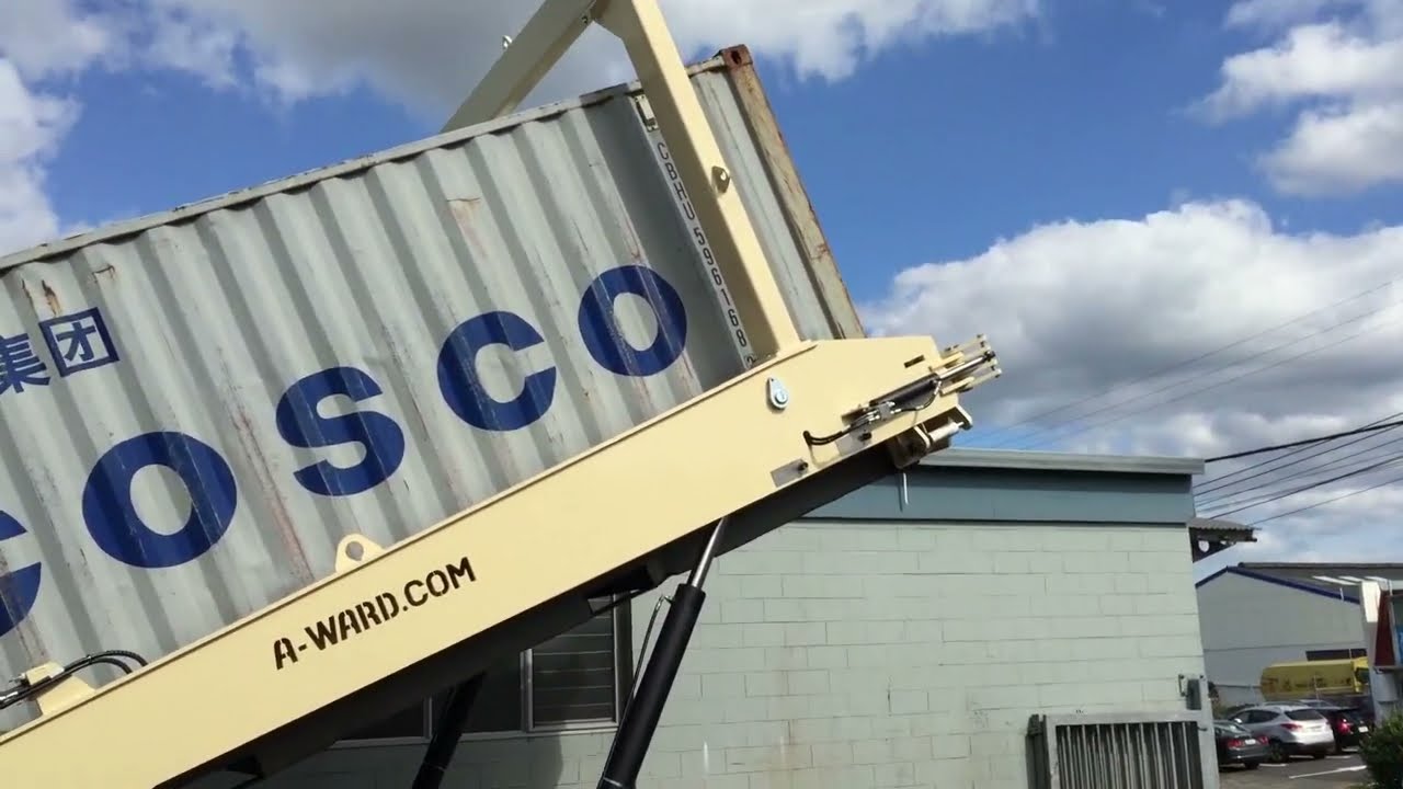 A Ward Container Unloader With Raise And Tilt Option For Nestle #containerunloader #containertipper