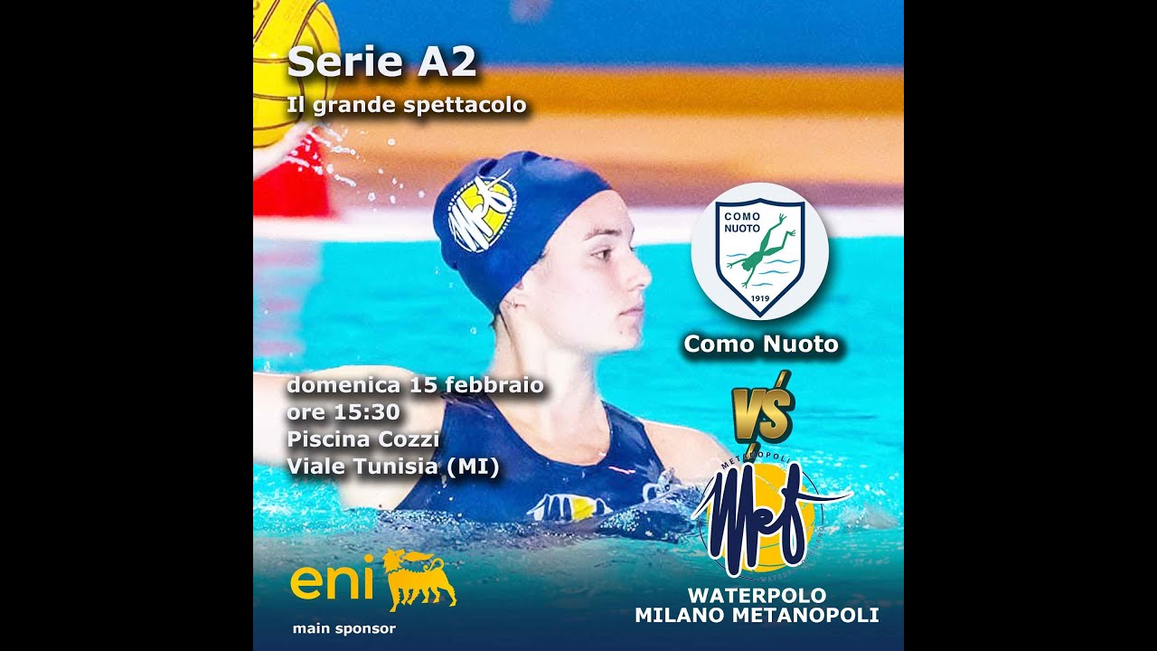 Waterpolo Milano Met VS Como Nuoto A2 Femminile
