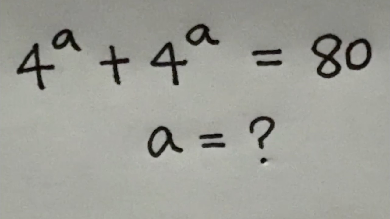 Solve for x in this nice exponential equation | Math Olympiad Mathematics