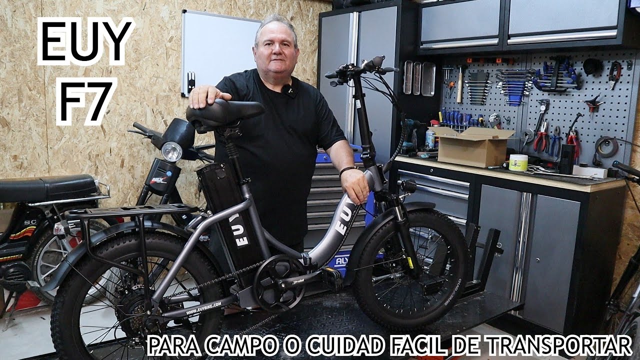 BICICLETA ELECTRICA EUY F7 / LA BICI PLEGABLE PERFECTA PARA TRASPORTE CIUDAD Y CAMPO / GINESSOT