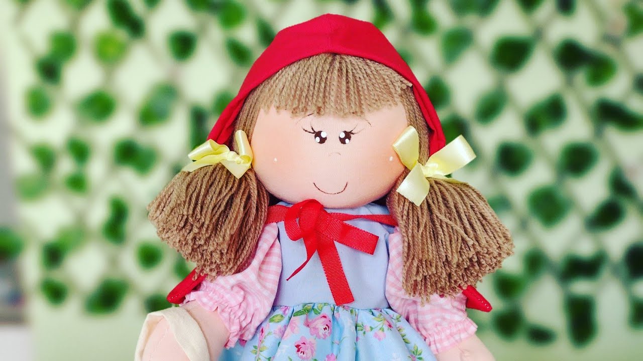 Aula 1 Boneca Chapeuzinho Vermelho. Aprenda a fazer o corpinho.