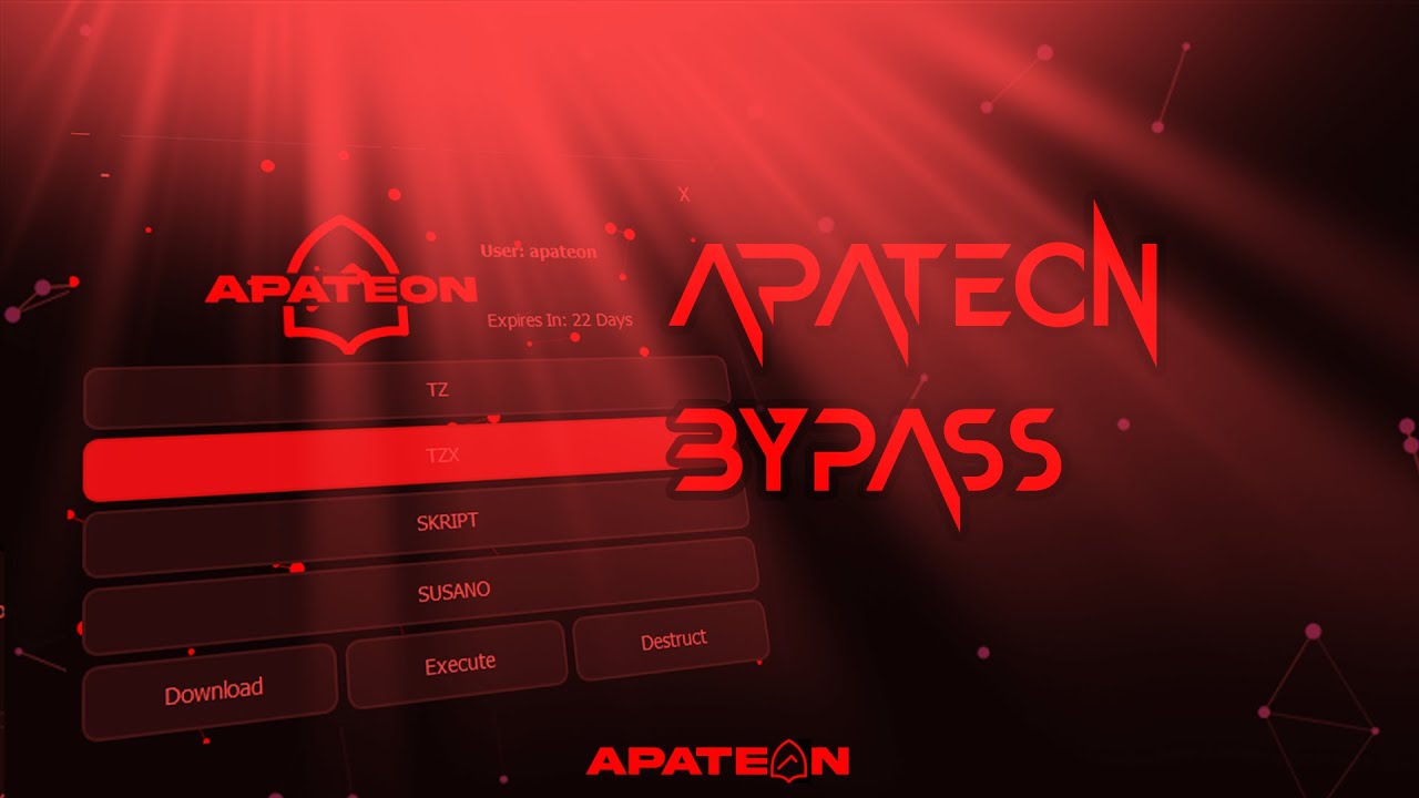 Fivem Bypass (TZ, TZX, SKRIPT, SUSANO) | Apateon Bypass v3.1