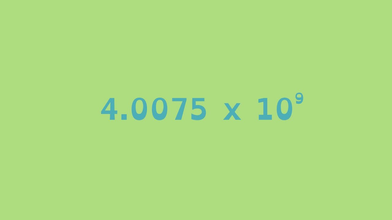 Math Shorts, эпизод 7 &mdash; Научная нотация