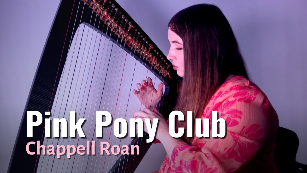 Chappell Roan - Pink Pony Club (Harp Cover) + Sheet Music