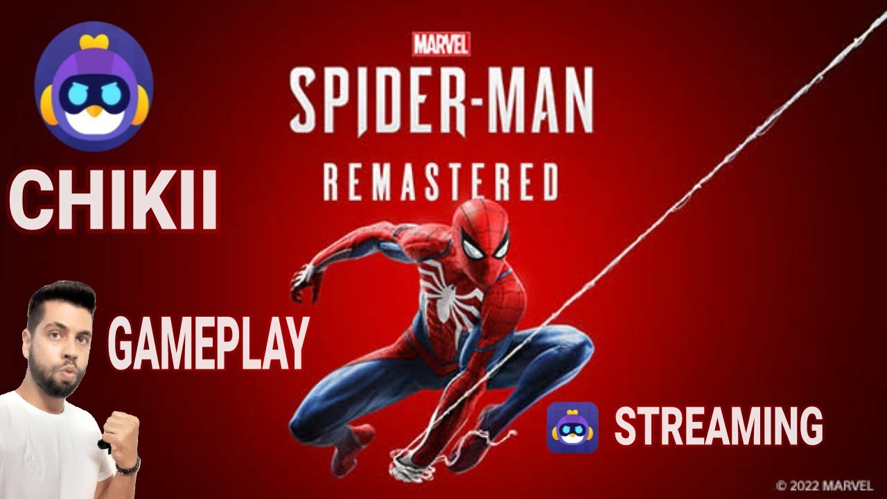 SPIDER MAN REMASTERIZADO NO EMULADOR STREAMING CHIKII GAMEPLAY COM CABEÇA DE TEIA!