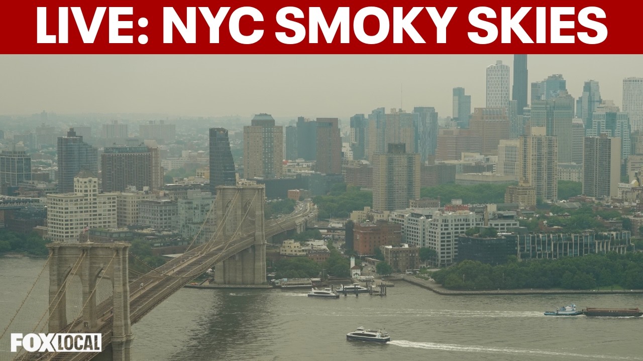 LIVE: Wildfire smoke fills NYC skies