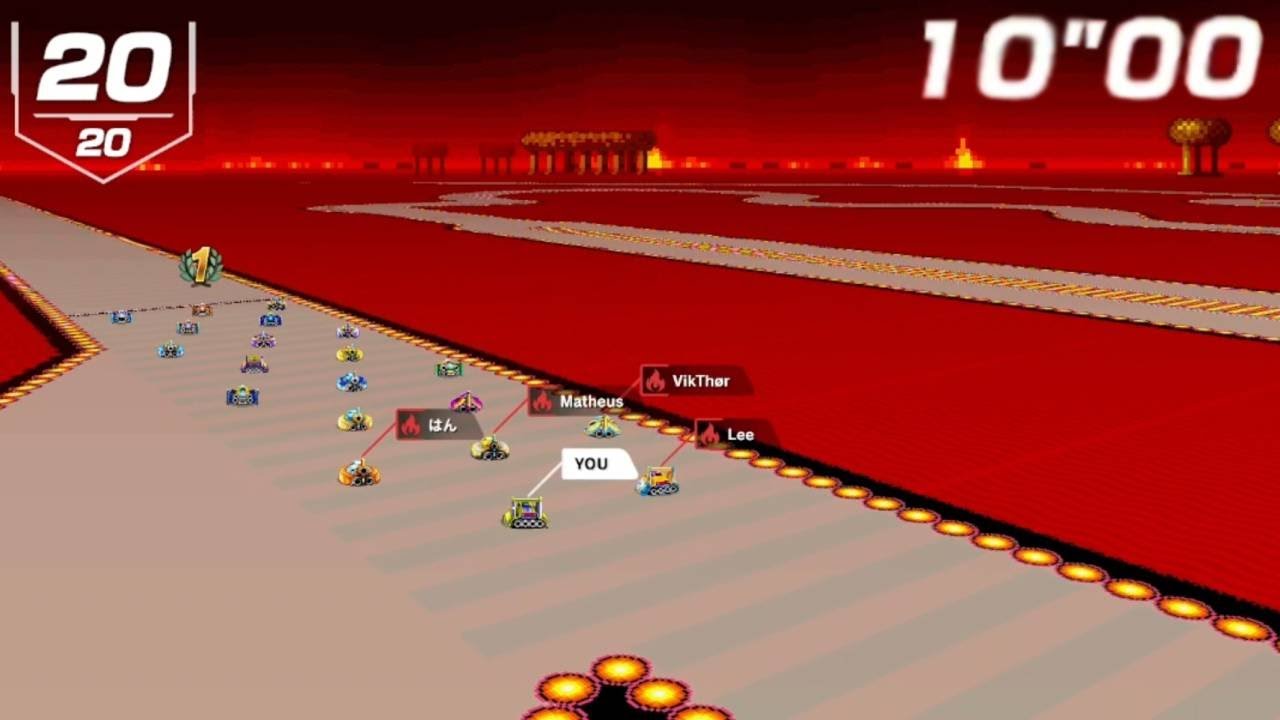 F-Zero 99 Race - Fire Field - 10 second delay - 20th to 1st