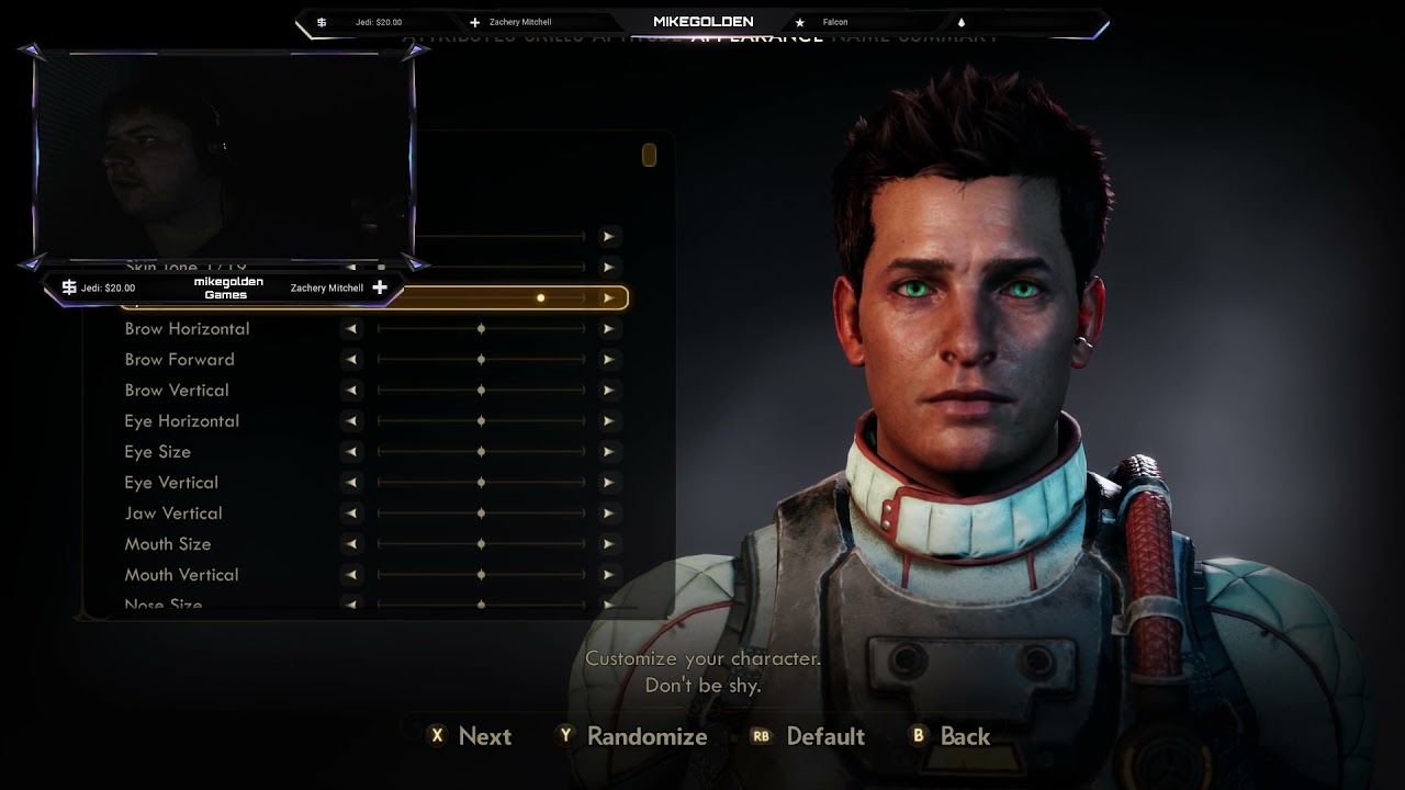 Character Creator | The Outer Worlds