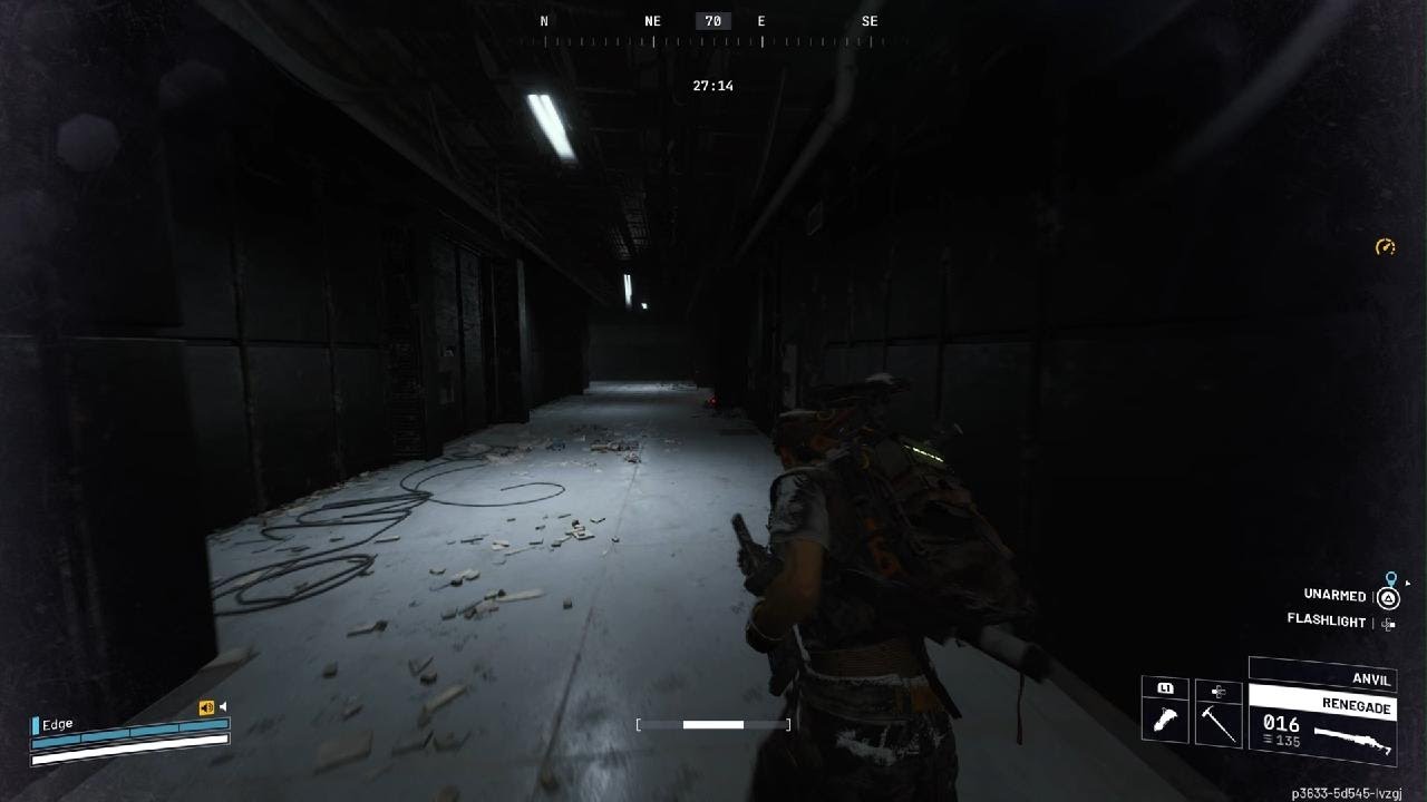 Escaping a hostile in a friendly lobby.