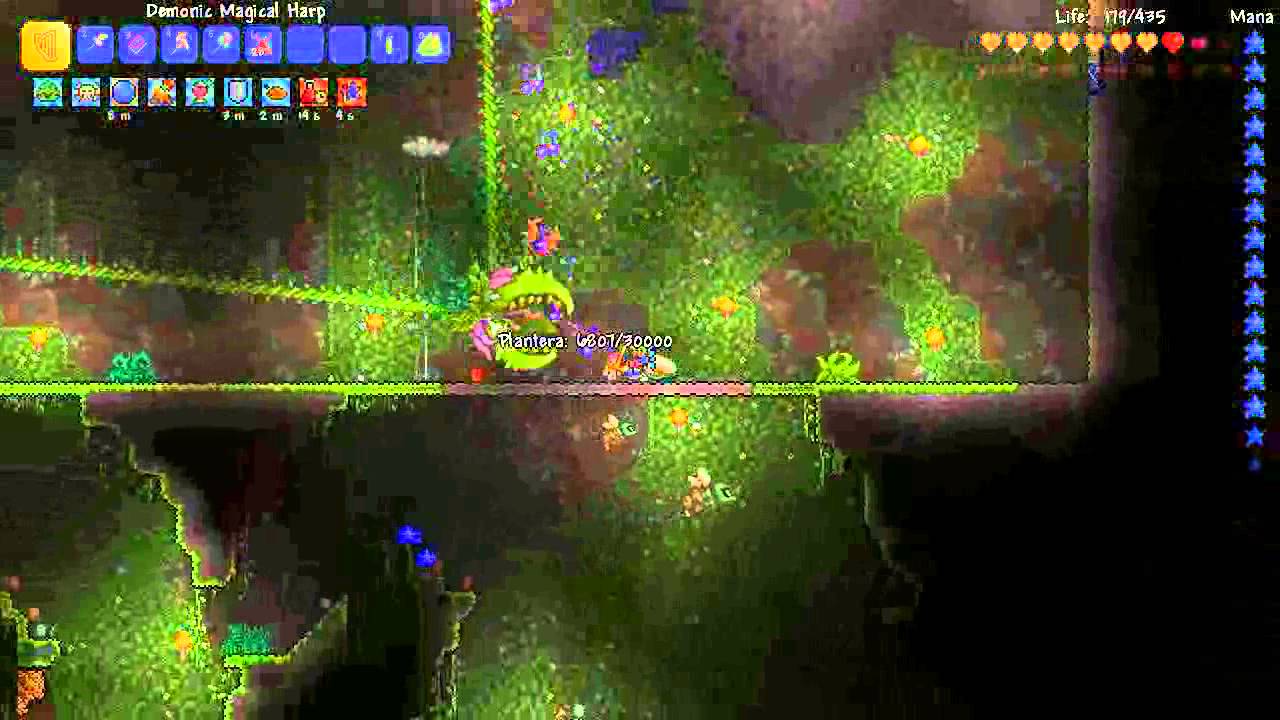 Terraria Mage Lets Play Ep16 Plantera Battle & Arena
