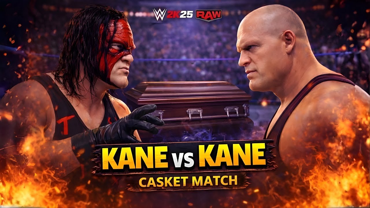 KANE vs KANE ’08 | CASKET WWE 2K25 FULL MATCH
