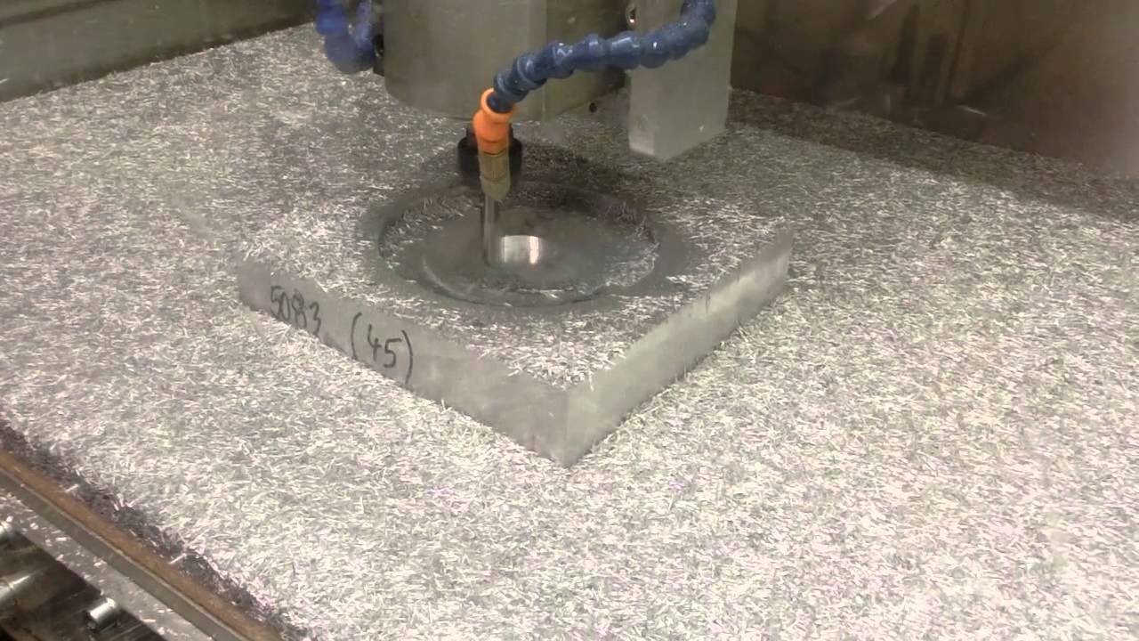 Alubearbeitung mit 2,2kw Spindel