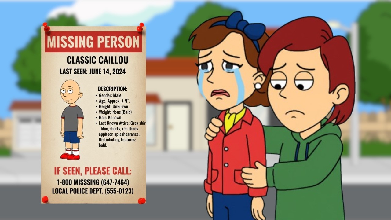 Classic Caillou Gets Grounded For Faking His Own KIDNAPPING
