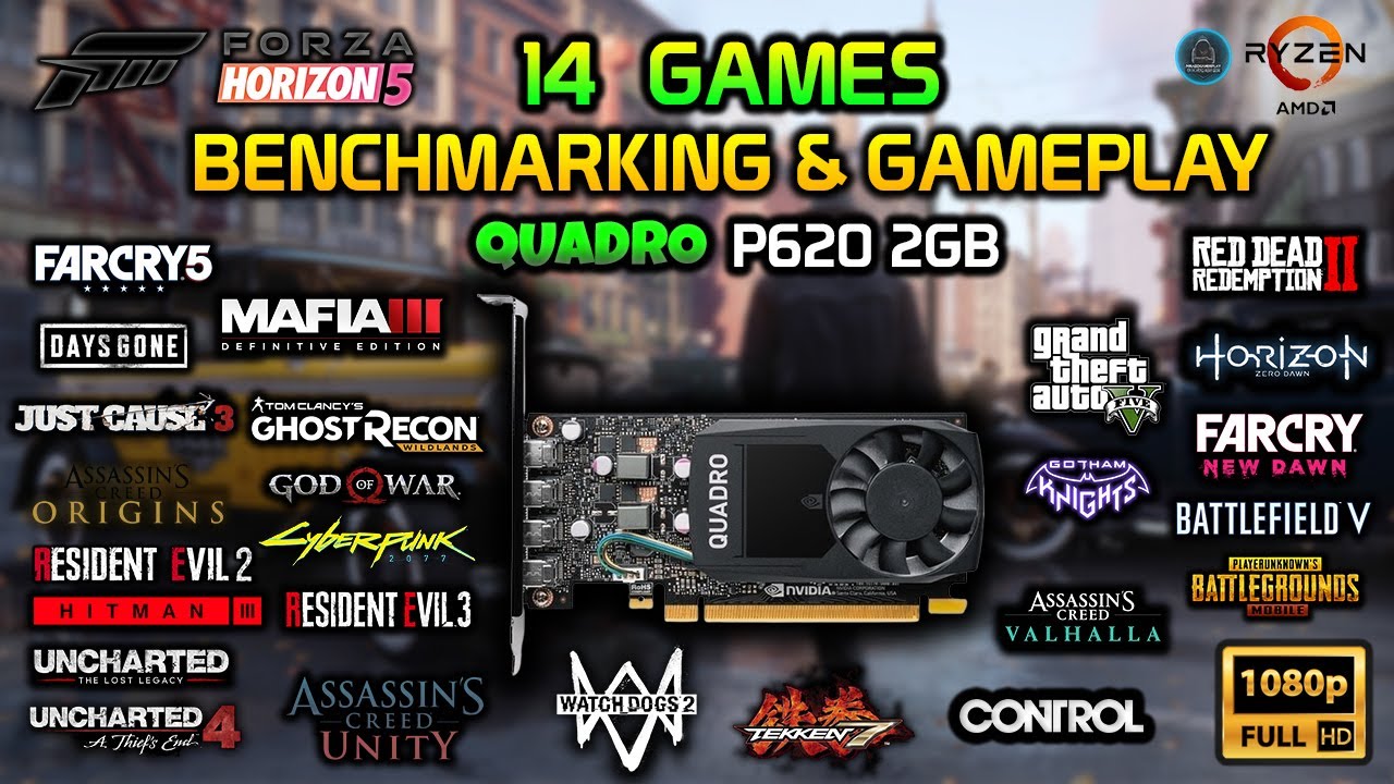NVIDIA QUADRO P620 | 14 LATEST GAMES TEST | 1080P | Benchmarking & Gameplay | 2025 | ABDULLAH HACK.