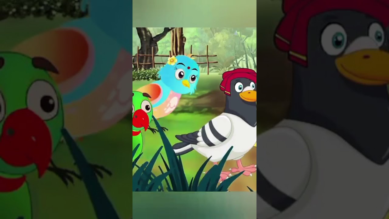 चिड़िया का मोरपंख घर। chidiya wala Cartoon 🐦🦅🦆