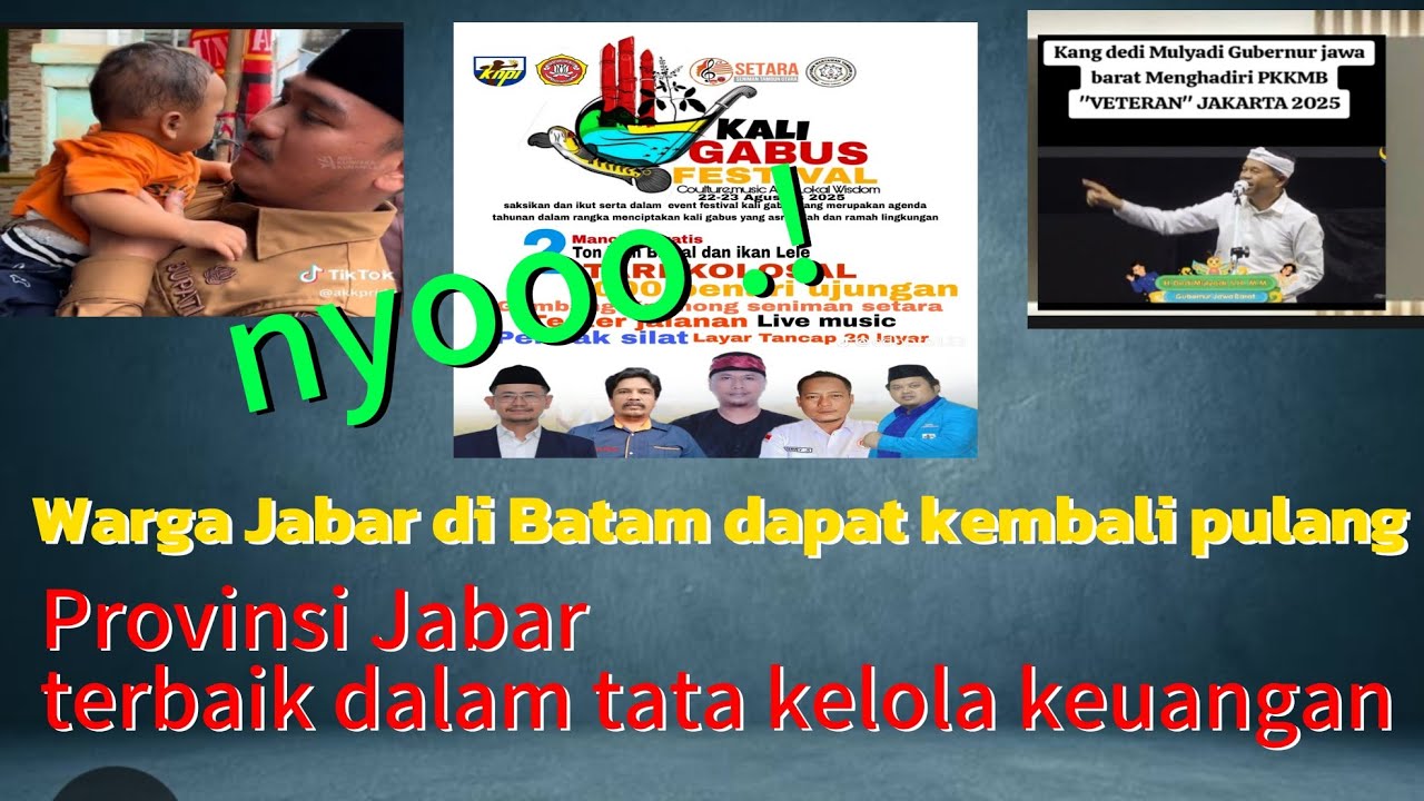 WARGA JABAR DI BATAM PULANG KAMPUNG: PROVINSI JABAR DAPAT HADIAH?? 