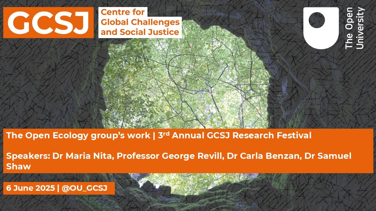 The Open Ecology group's work - GCSJ Research Festival