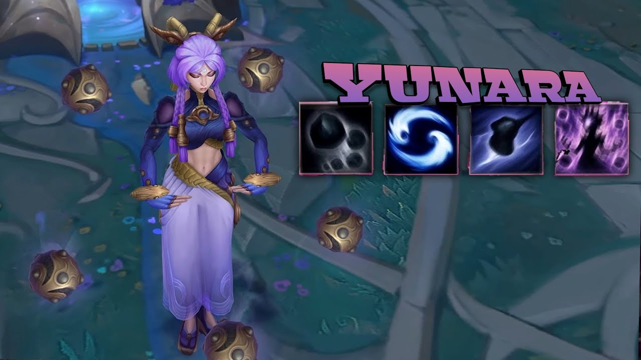 NEW ADC YUNARA  Abilities and Lore ( Q - W - E - R )