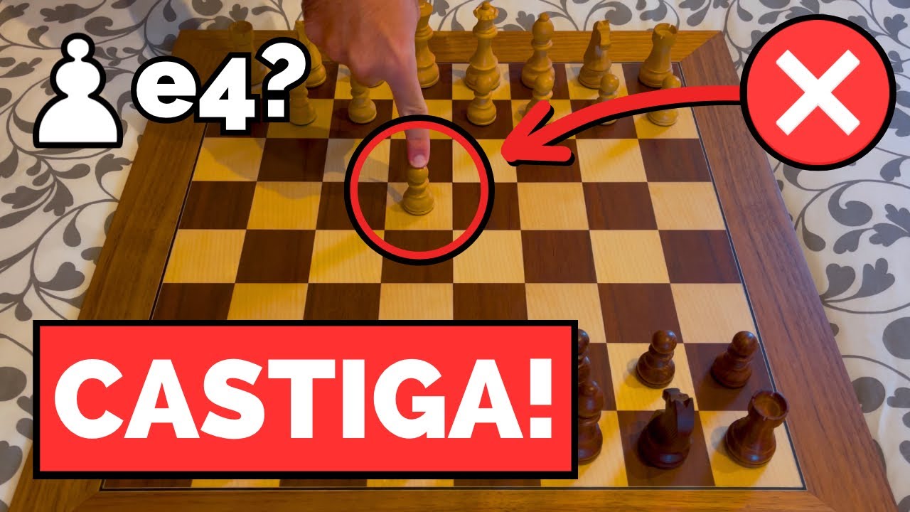 CASTIGA la JUGADA más COMÚN en AJEDREZ❌😱 (1.e4)