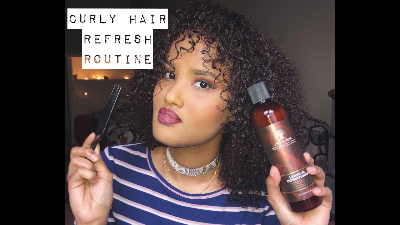 Ma routine pour rafraîchir ses boucles tous les jours| curly hair refresh routine|