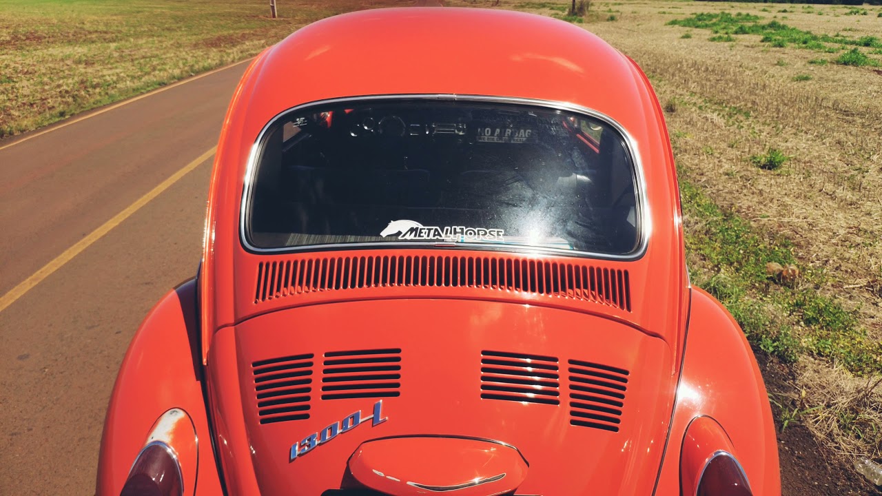 Fusca Turbo impecável, acelerando de zero a 100km/h