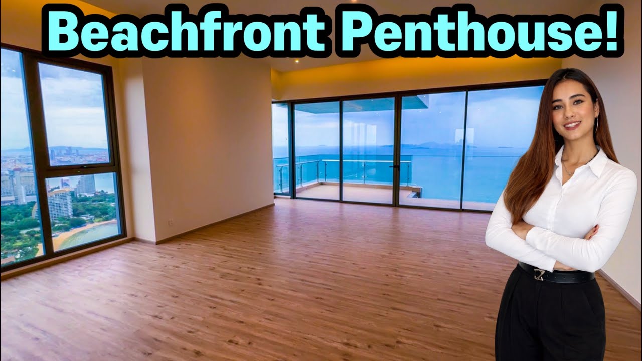Massive 212 SQM Luxury Beachfront Condo Penthouse in Pattaya, Thailand